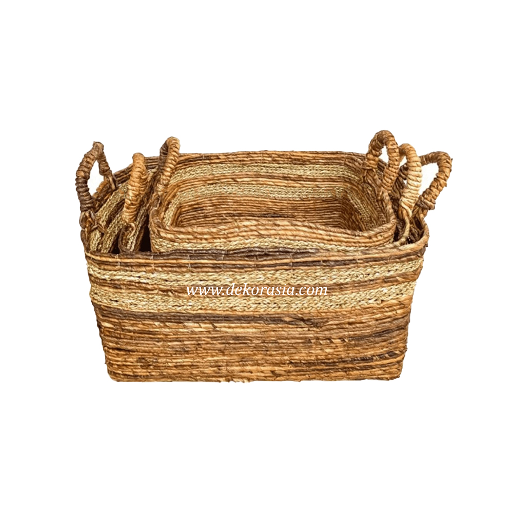 Handmade Storage Woven Basket, Banana Storage Basket, Storage Basket Decorative Woven Basket